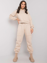 Beżowy komplet dresowy bawełniany Solange