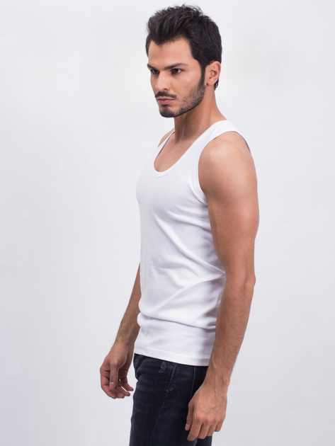 Biały podkoszulek męski Consider