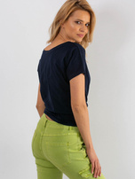 Granatowy t-shirt Emory