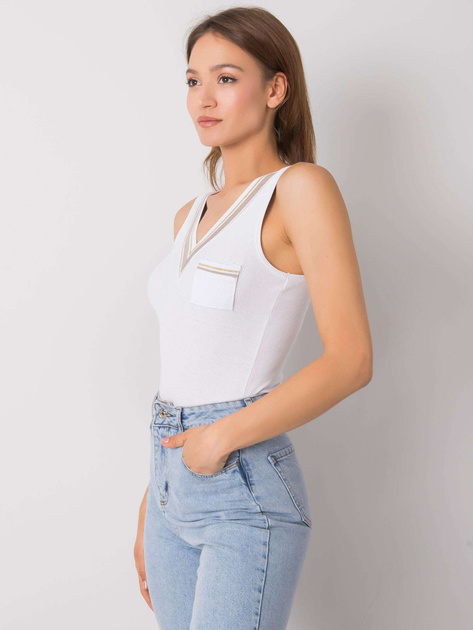 Biały top z trójkątnym dekoltem Laylani OCH BELLA