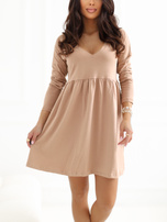 Camelowa sukienka Brooke RUE PARIS