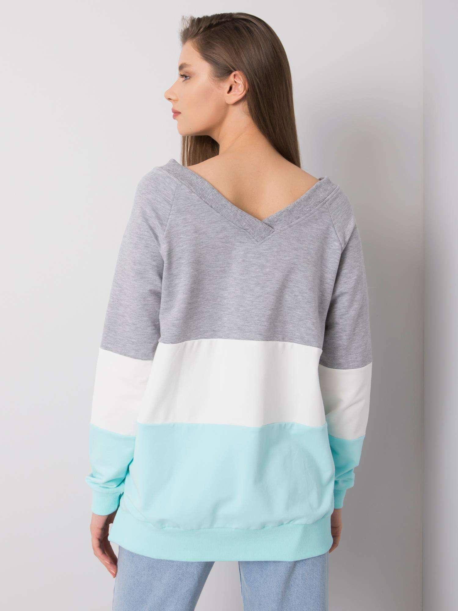 Szaro-miętowa bluza Lotta RUE PARIS