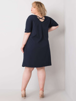 Dunkelblaues Plus-Size-Kleid Bellamy.