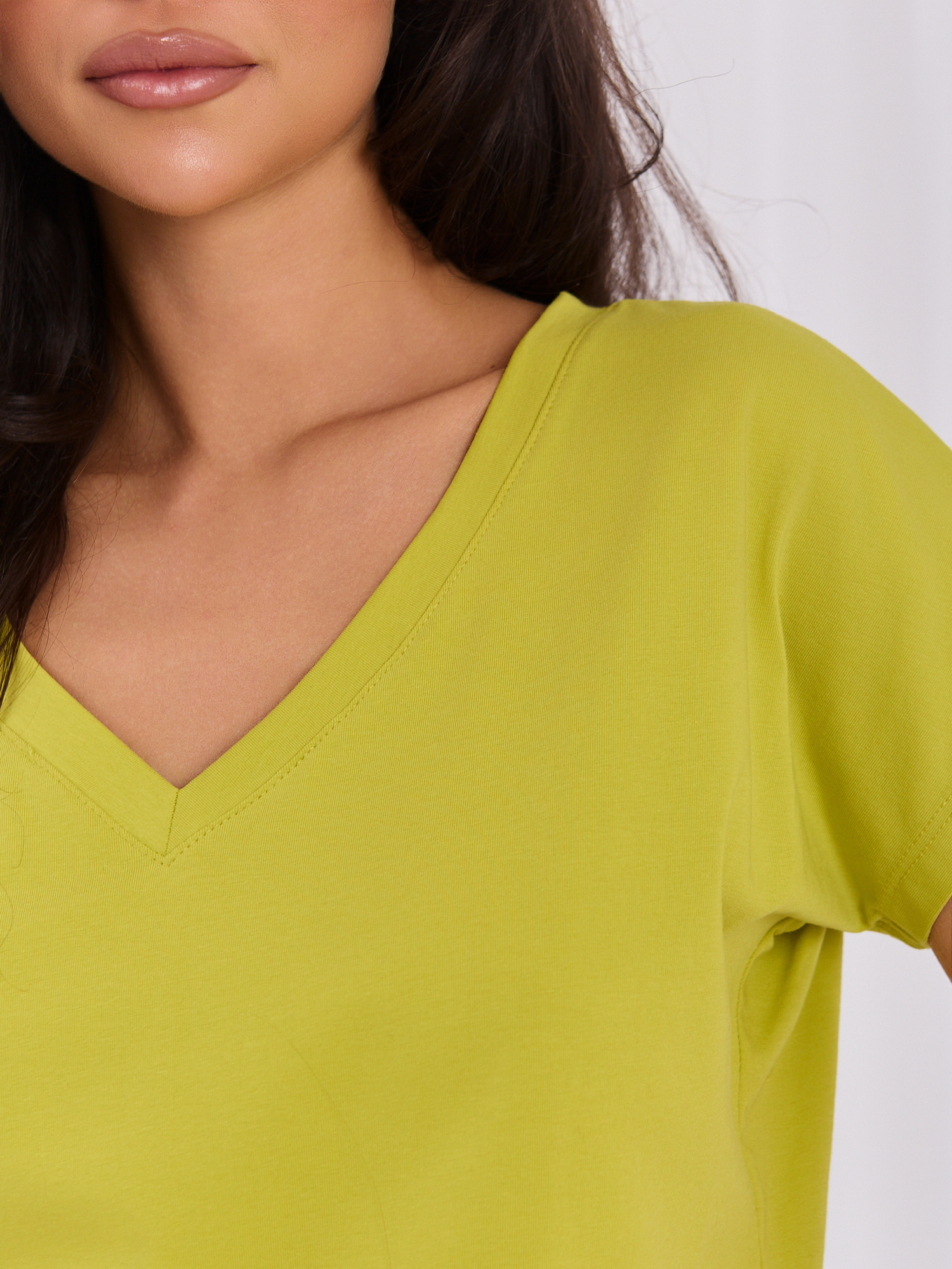 Limonkowy t-shirt Emory