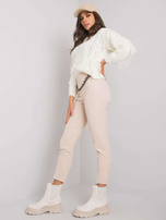 Beige Stoffhose Beaverton.