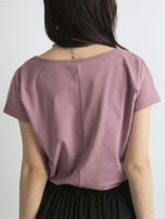 Brudnoróżowy t-shirt Circle