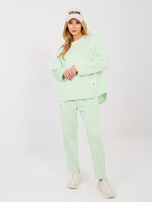 Jasnozielony komplet z miękkiego materiału RUE PARIS  
