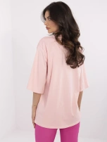 Hurt Jasnoróżowy damski t-shirt z napisem Limoncello