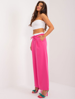 Hurt Fuksjowe materiałowe spodnie od garnituru