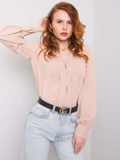 Beżowa bluzka wizytowa Lottie OCH BELLA