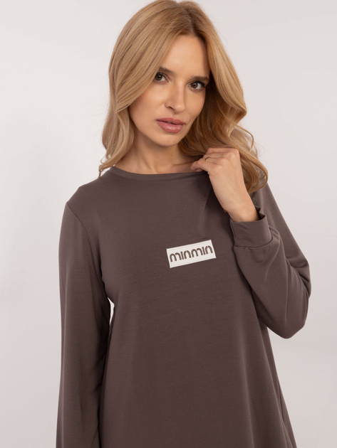 Hurt Ciemnobrązowa dresowa sukienka z modalu
