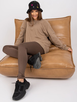 Ciemnobeżowa bluza dresowa basic Remy