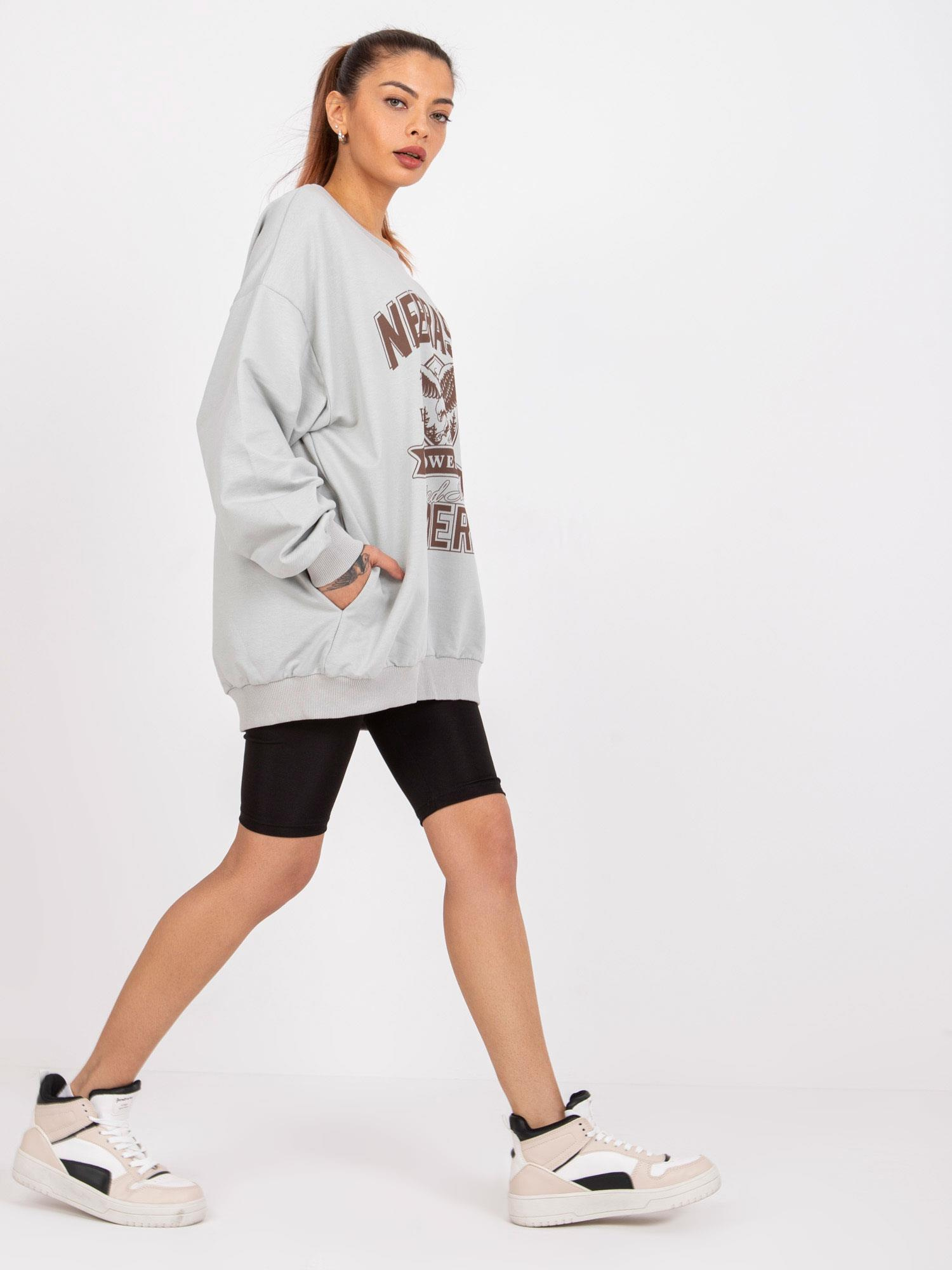 Szara bluza dresowa oversize Patricia 