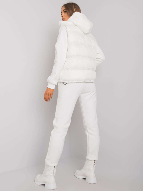 Biały komplet z kamizelką Aysel