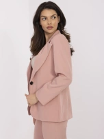 Hurt Brudnoróżowa marynarka z zapięciem na guzik