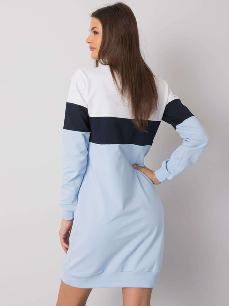 Biało-granatowa sukienka Feliciana RUE PARIS