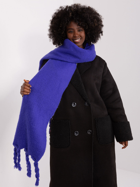 Hurtownia Ciemnofioletowy szeroki szal damski