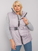 Jasnoszara kamizelka puchowa Effie