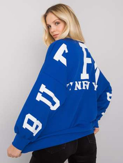 Blue sweatshirt with print by Brooke L/XL