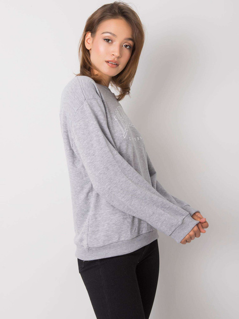 Szara melanżowa bluza damska Drew RUE PARIS