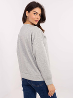 Hurt Szara melanżowa bluza z domieszką wiskozy