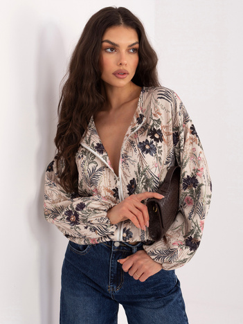 Czarna damska kurtka typu balloon 