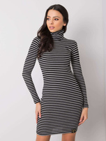 Schwarz-silbernes Kleid Marcella RUE PARIS.
