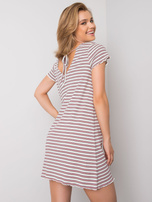 Biało-czerwona sukienka Trina NIE ZNASZ MNIE