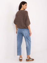 Fango damski sweter boucle z guzikami