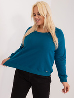 Morska bluza plus size z bawełny Donna