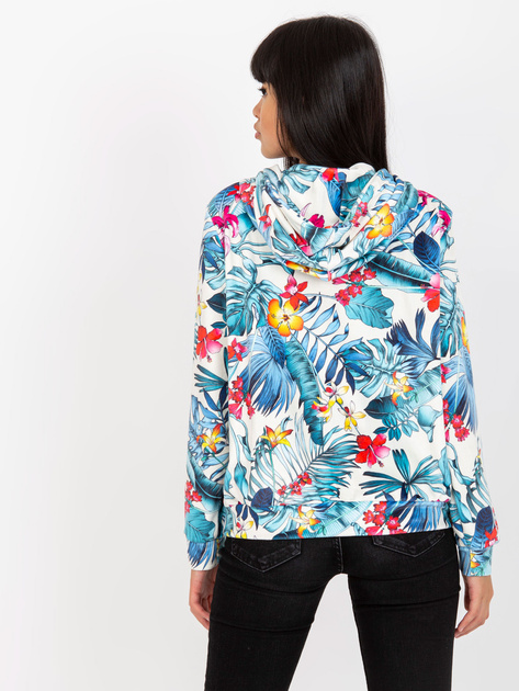 Hurt Biało-niebieska rozpinana bluza z nadrukiem RUE PARIS