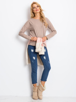 Ciemnobeżowa bluzka Heaven