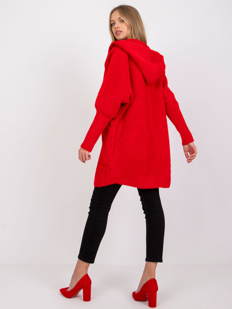 Czerwony płaszcz alpaka Carolyn