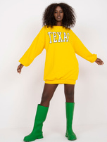 Żółta dresowa bluza z printem Poppy 