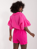 Hurtownia Fuksjowe szorty z kieszeniami