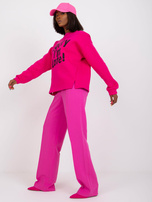 Fuksjowa bluza dresowa z nadrukiem Francisco 