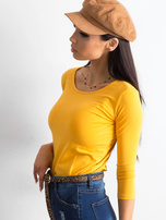 Ciemnożółta bluzka bawełniana Mona