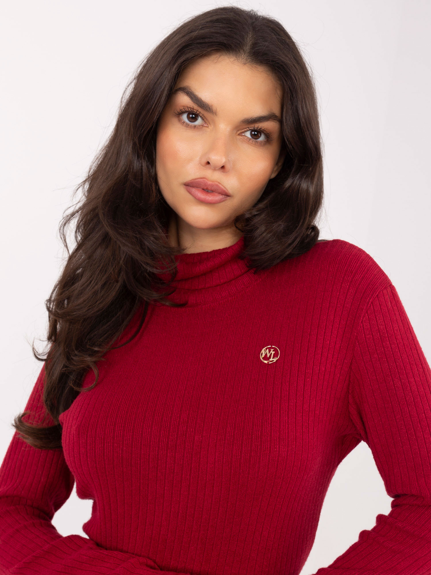 Sweter bordowy