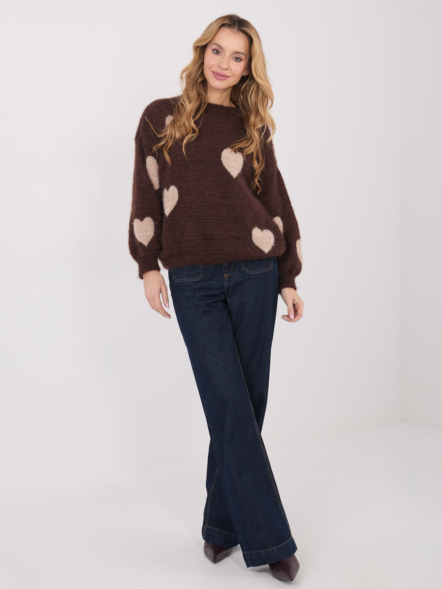 Sweter brązowy