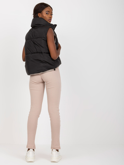 Hurt Czarna dwustronna kamizelka puchowa z pikowaniem