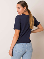 Navy blue t-shirt Star FOR FITNESS