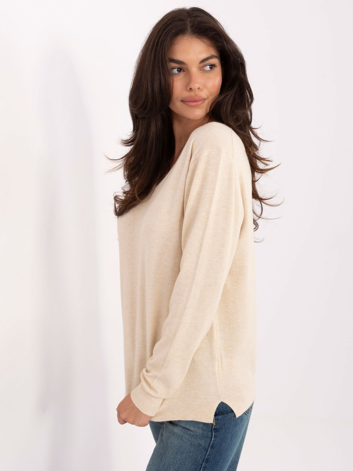 Sweter jasny beżowy