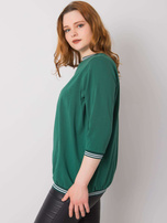 Ciemnozielona bluzka plus size Pearl
