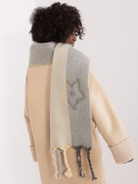 Hurtownia Jasnozielony długi szal z frędzlami 