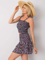 Czarny wzorzysty top Andriana RUE PARIS