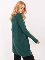 Ciemnozielony kardigan z domieszką modalu