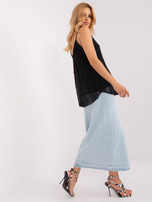 Hurt Czarny damski top na ramiączkach OCH BELLA