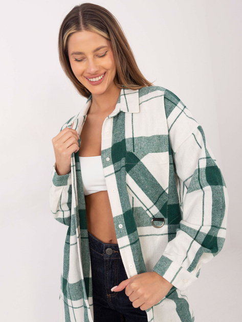 Zielona długa koszula damska Tiannah