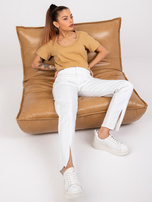 Camelowy t-shirt damski basic Salina MAYFLIES