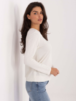 Ecru casualowa bluzka z modalu